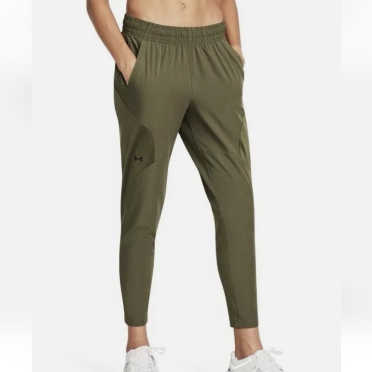 Nwt Under Armour Unstoppable Hybrid Pants Women's Xs Olive Green — image 2 of 7